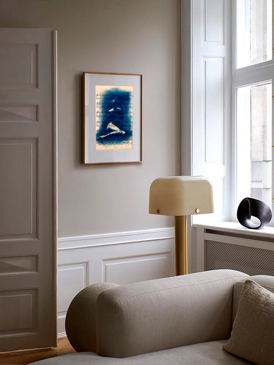 Muse №1 - Contemporary Nude Cyanotype