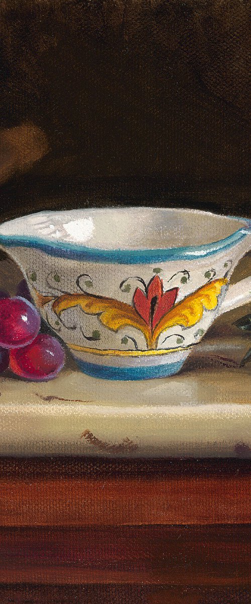 Italian Cup with a Strawberry by Tatyana Holodnova