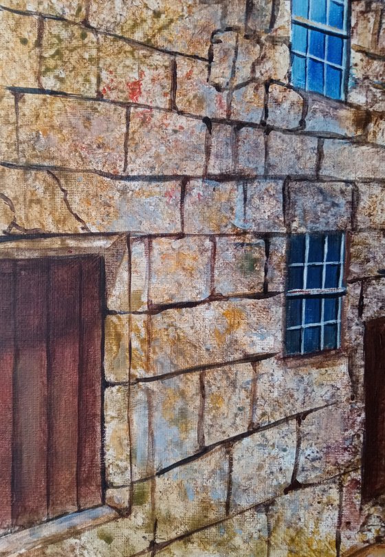 Sunny Street of the Greek city