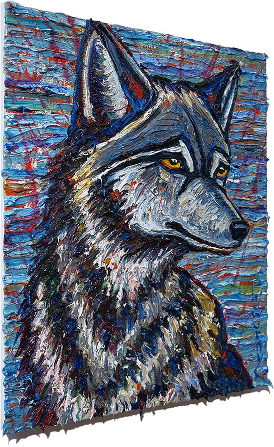 Original Oil Painting Dog