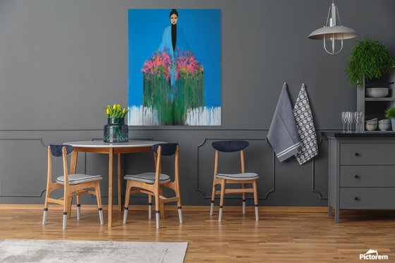 Girl With Flowers — IV