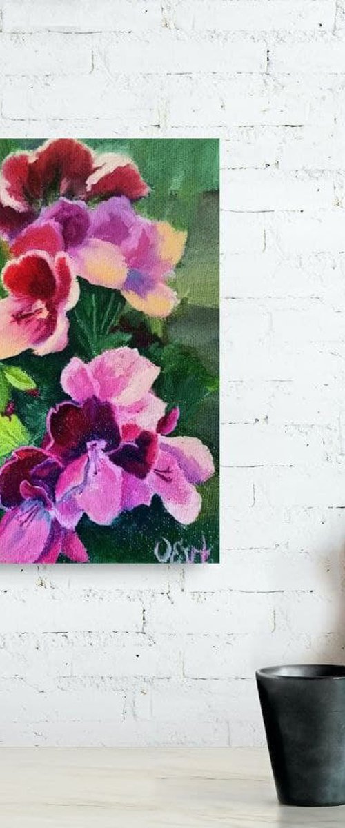 Spring flowers. 20x20 cm. Plein-air. Fiori di primavera by Oksana Evteeva