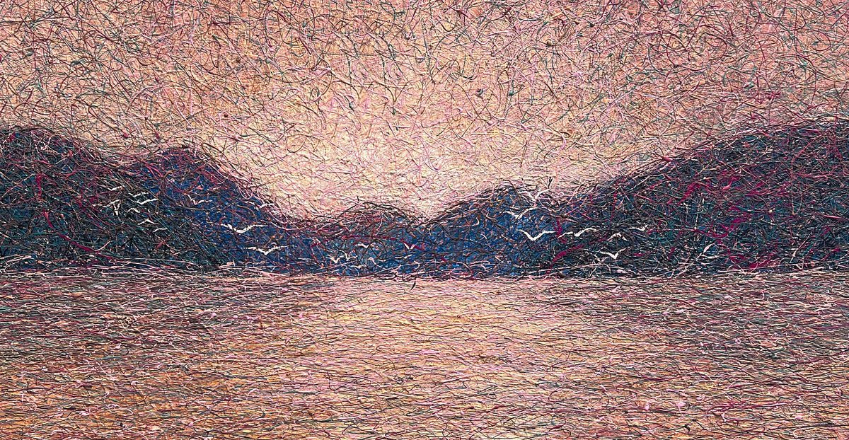 Impressionistic Painting , Embracing The Stillness By Nadiia Antoniuk, 79 X 42, Artwork For Sale On Artfinder