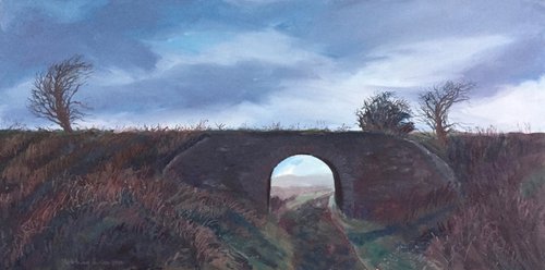 'Abandoned Railway Bridge near Pittenweem, Fife.' by Stephen Howard Harrison