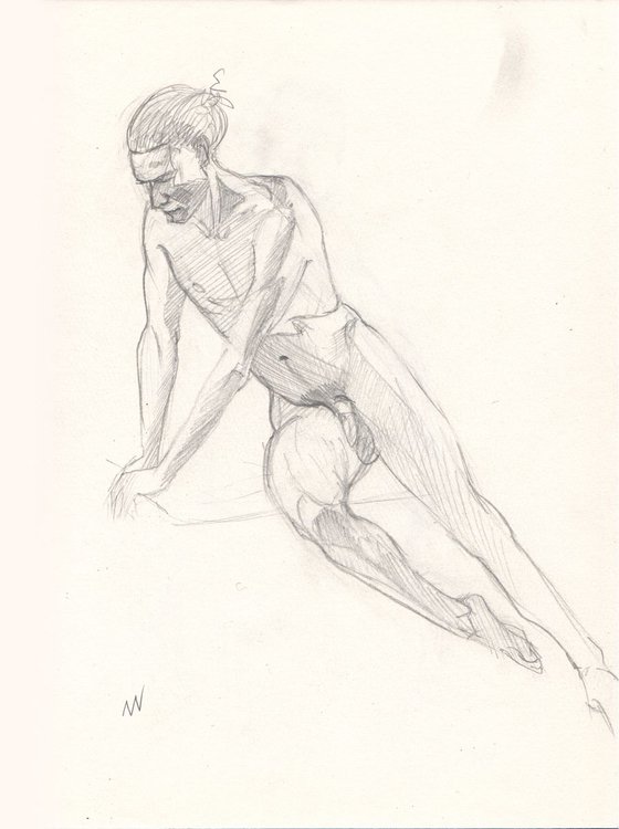 Sketch of Human body. Man.52