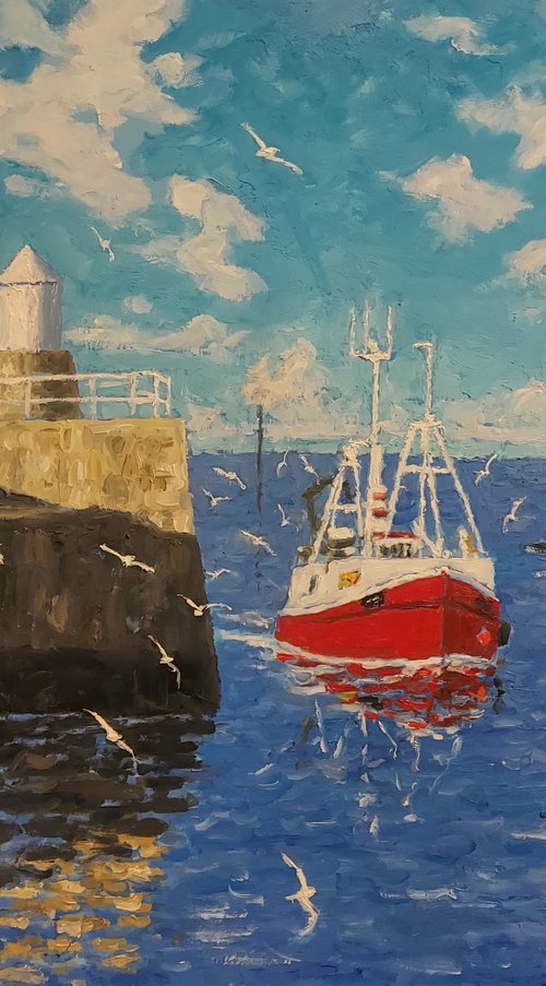 'Crimson Arrow ' , Pittenweem by Colin Ross Jack