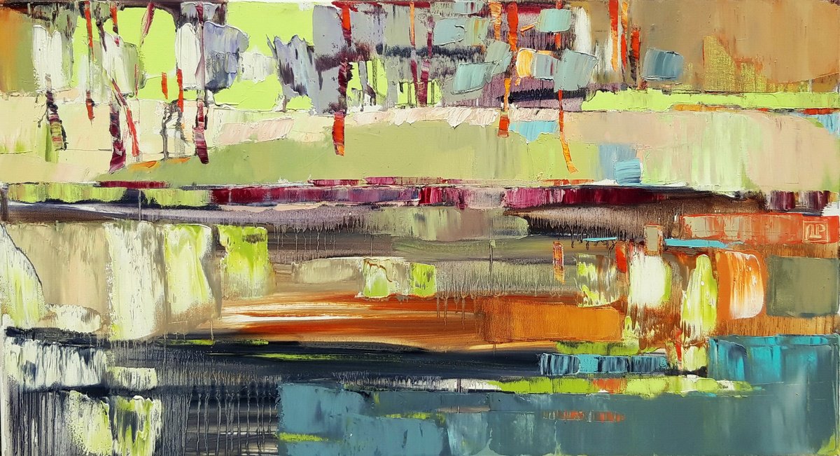 Forest Lake By Lesya Ros, 39 X 22, Artwork For Sale On Artfinder