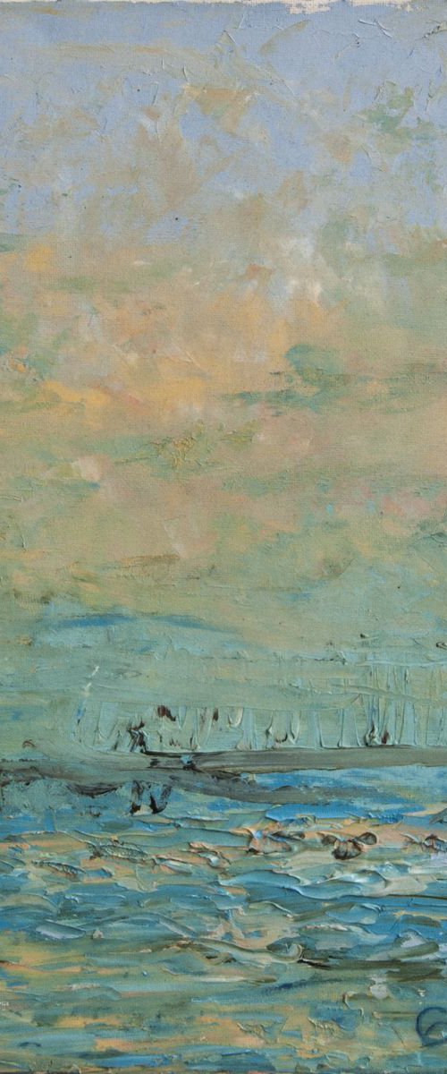 View of pier. by Leo Baxiner