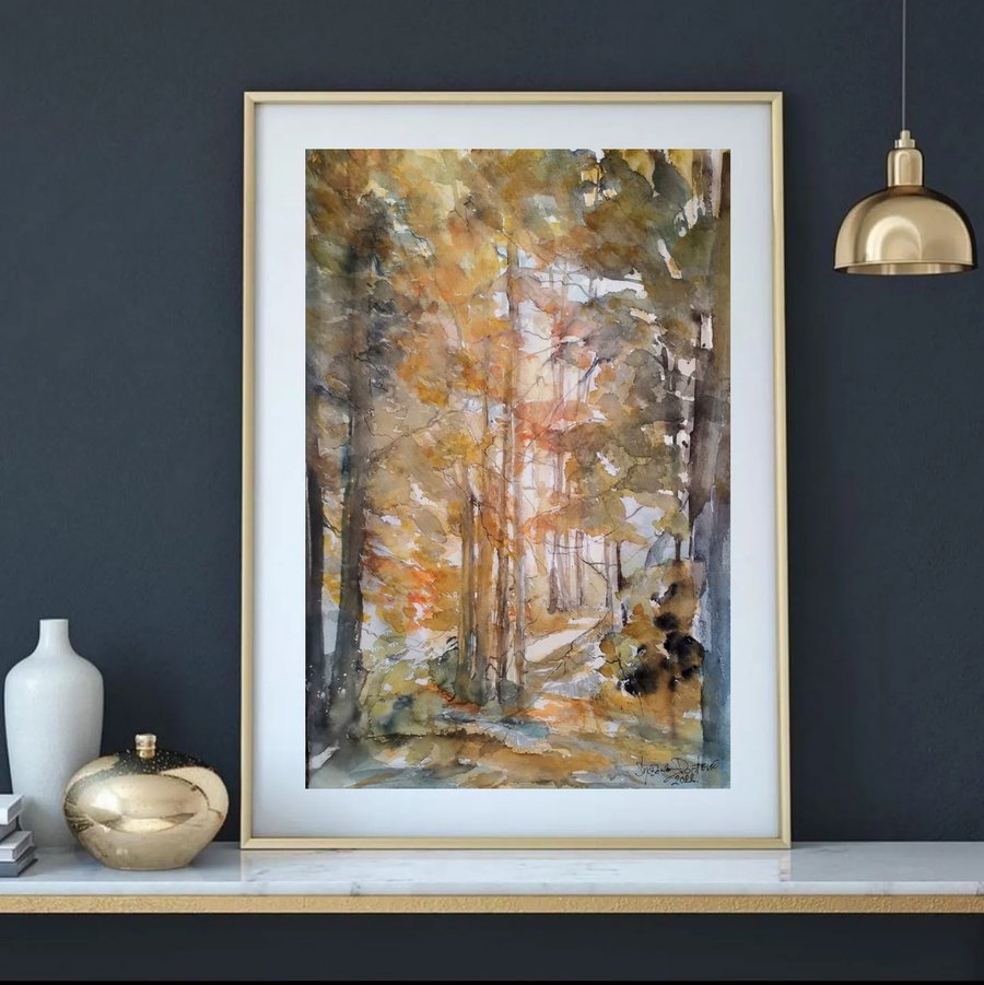 Ardens,Wallonia,Belgium Watercolour by Snezana Djordjevic Artfinder