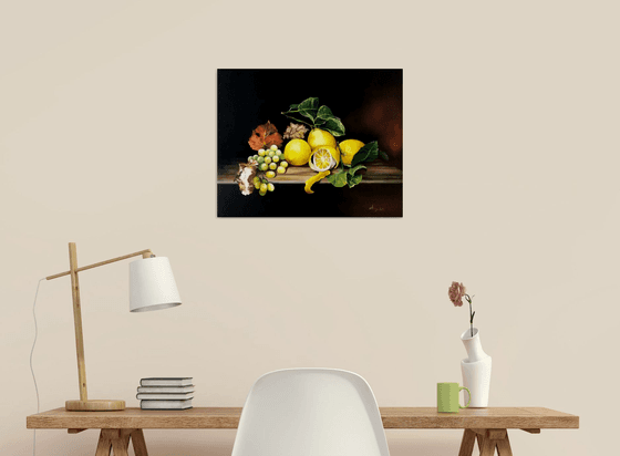 Lemons - still life - oil painting