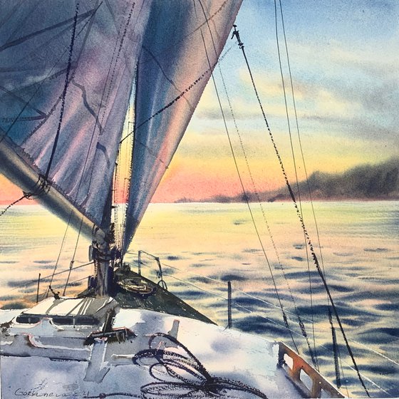 under sail