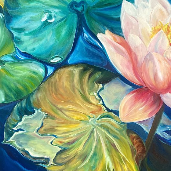 'Unity'- Waterlily painting