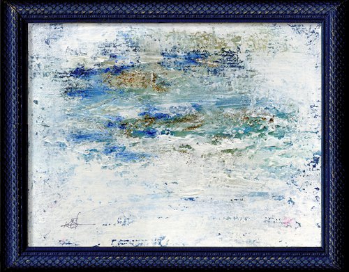 Winterfell 2 - Framed textured Abstract Painting by Kathy Morton Stanion by Kathy Morton Stanion