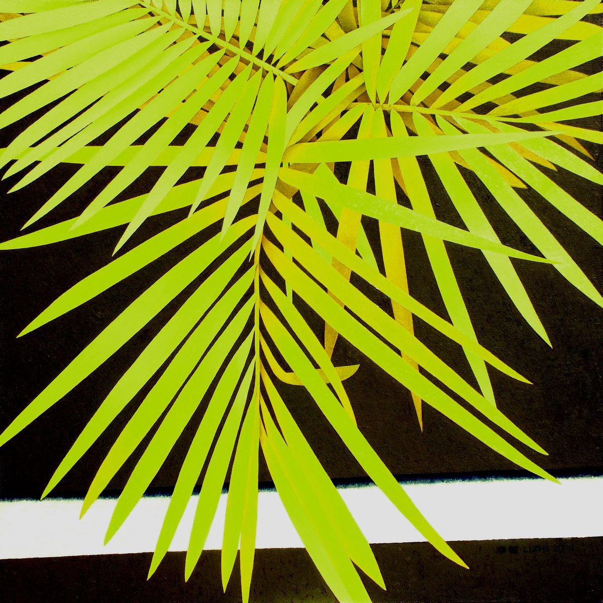 Abstract Oil Painting By Zhi Li, 31 X 31", Creative Work 21, Original Artwork