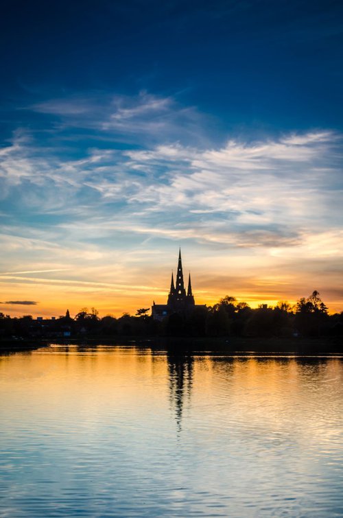 Sunset through the spires III by Michelle Williams Photography
