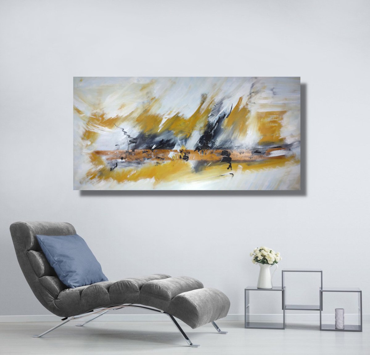 handmade abstract paintings 200x100 xxl 