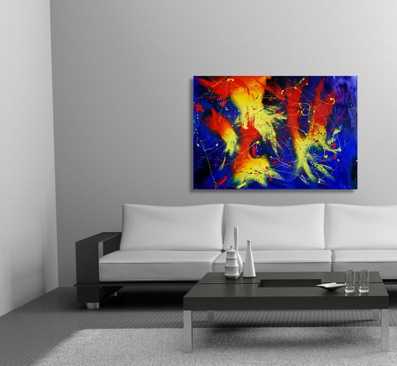 Anger Management (130 x 90 cm) XXL oil (52 x 36 inches)