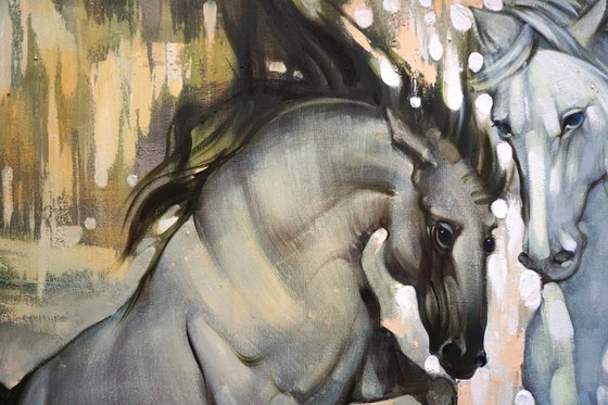 In the rays of the rising sun