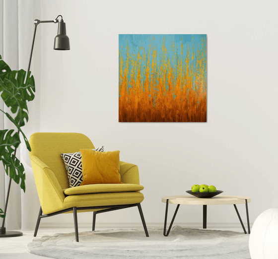Vibrant Orange Blue