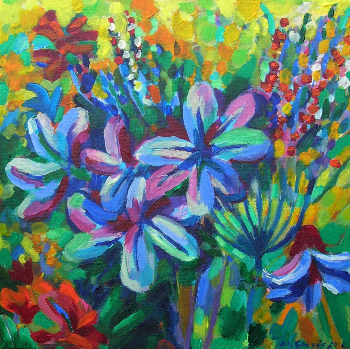 Joyful meadow flowers by Maja Grecic