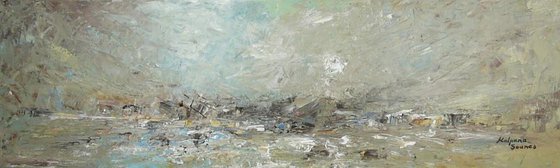 Winter Shore  (Large, Panoramic, 100x30cm)