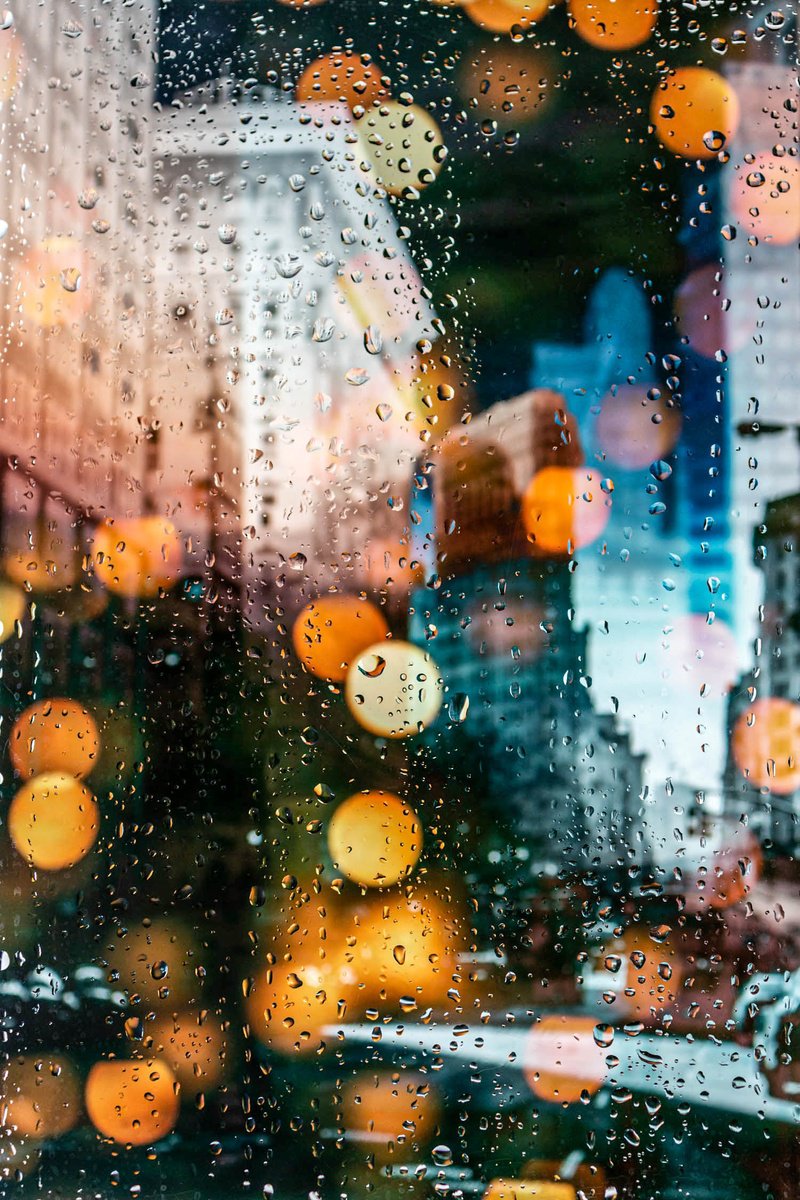 Abstract Cityscapes Photograph By Sven Pfrommer, 47 X 31", Rainy Days In New York Viii, Original Artwork
