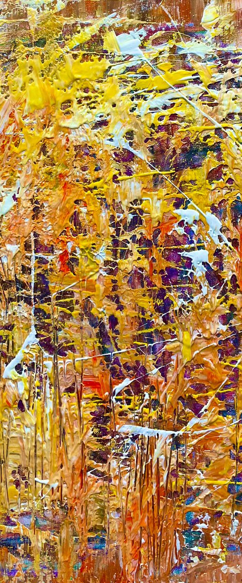 Turbulent Indian Summer - Abstract art by Oksana Vasylyeva