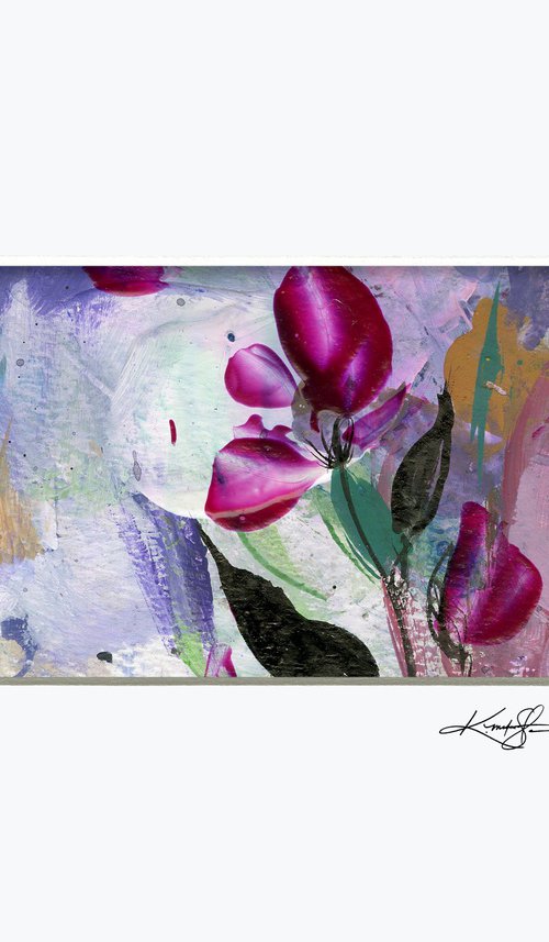 Abstract Floral 2020-20 - Flower Painting by Kathy Morton Stanion by Kathy Morton Stanion