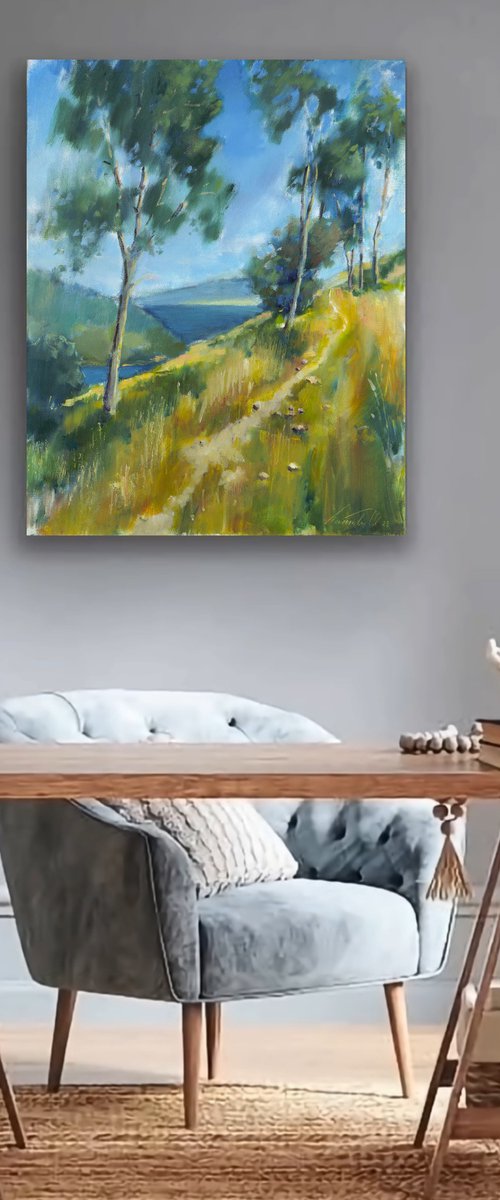 I looking at Loch Ness by Olha Laptieva