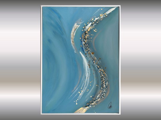 Twinkling Strars - Abstract - Acrylic Painting - Canvas Art - Wall Art - Landscape - Framed Art - Free Shipping