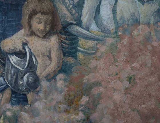 working on a country lane