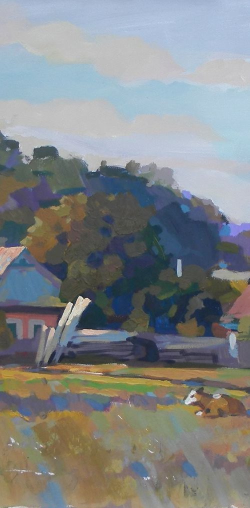 Landscape, 70x60 cm by Sergey  Kachin