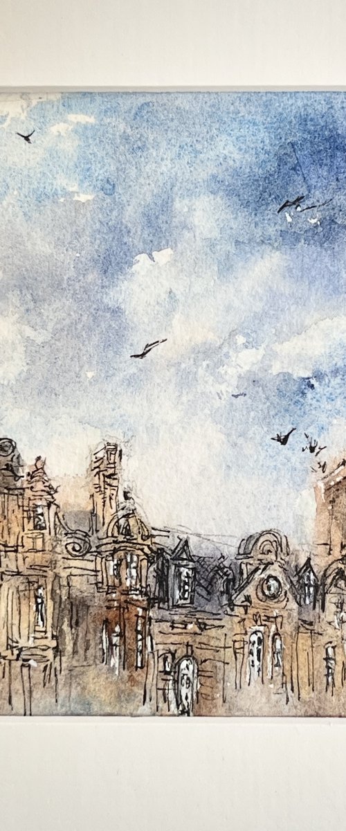 Roofs of Edinburgh #8 by Larissa Rogacheva