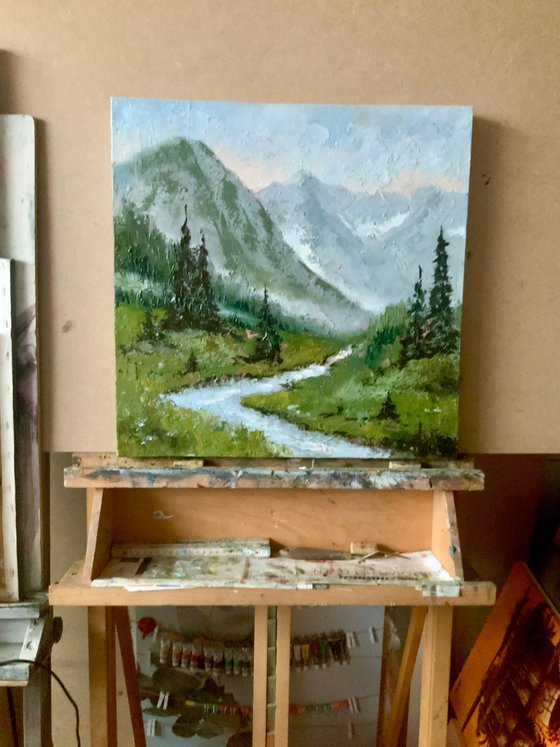Mountain Stream in the Rockies