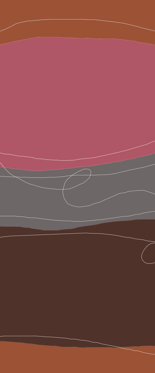 Zen Minimalism. Mid-Century Modern Stones 3 by Vafa Majidli