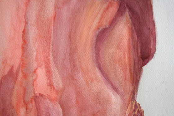 Grace XI. Series of Nude Bodies Filled with the Scent of Color /  ORIGINAL PAINTING