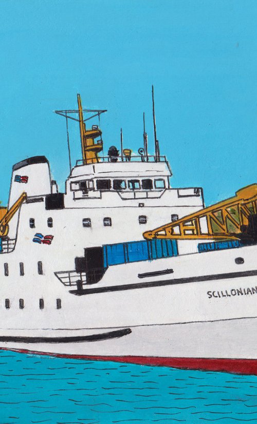 The Scillonian arriving in The Isles of Scilly by Tim Treagust