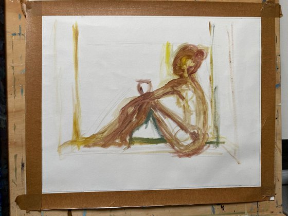 Girl near the window. Spring dreams