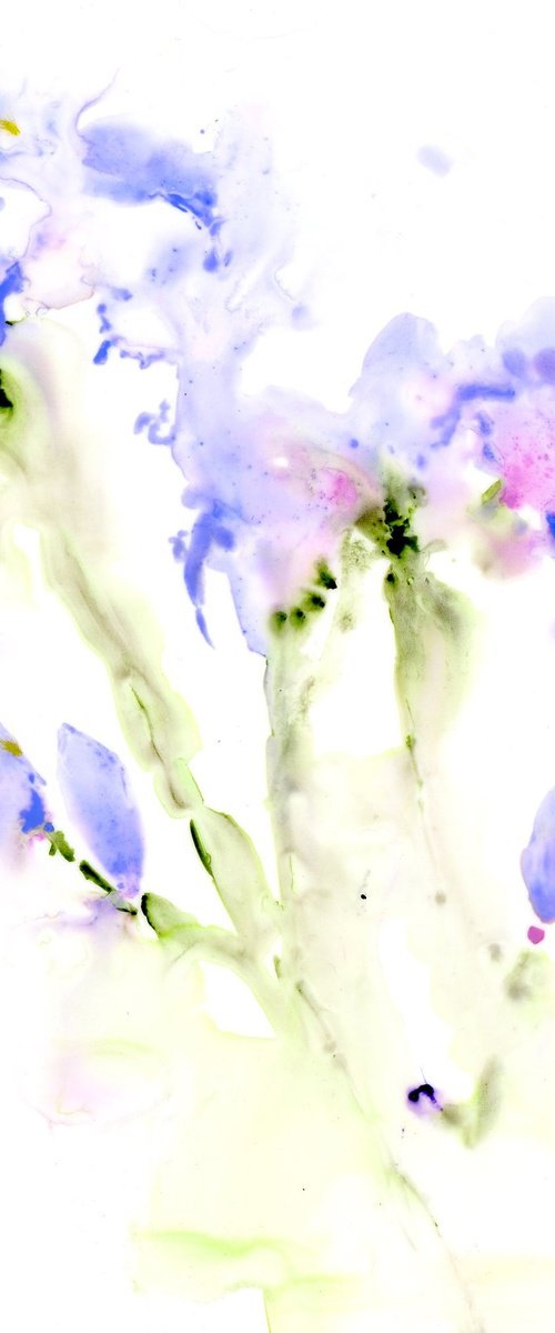 Irises Blue by Alex Tolstoy