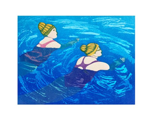Swimming ( Blue) by Drusilla  Cole