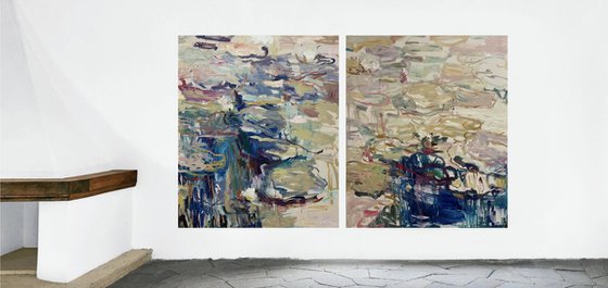 Nympheas. Diptych