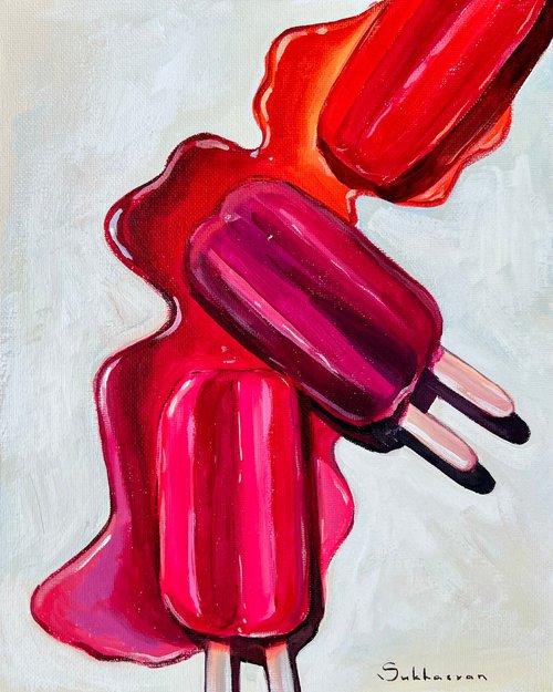 Still Life with Melted Popsicles by Victoria Sukhasyan