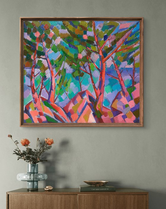 Trees among the rocks