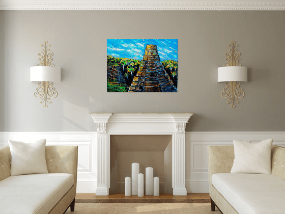 Tikal -Large ( 40" x 30" - 102cm x 76cm) painting