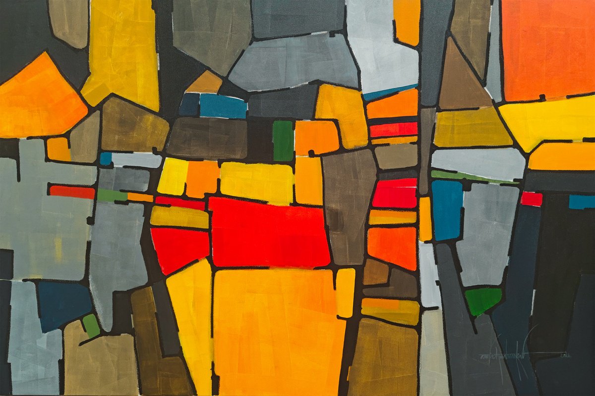 Field Of Accord By Amrish Malvankar, 72 X 48, Artwork For Sale On Artfinder