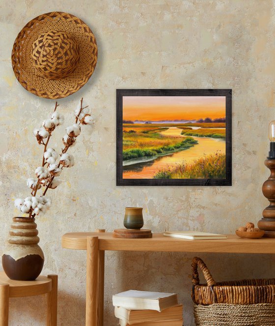 Golden hour in the marsh