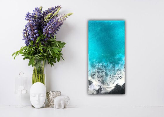 Volcanic beach ocean