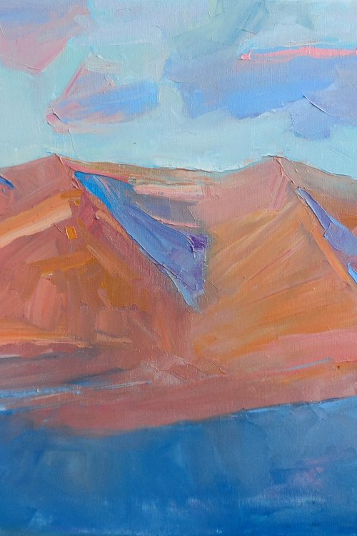 "  Sunset in the mountains " by Yehor Dulin