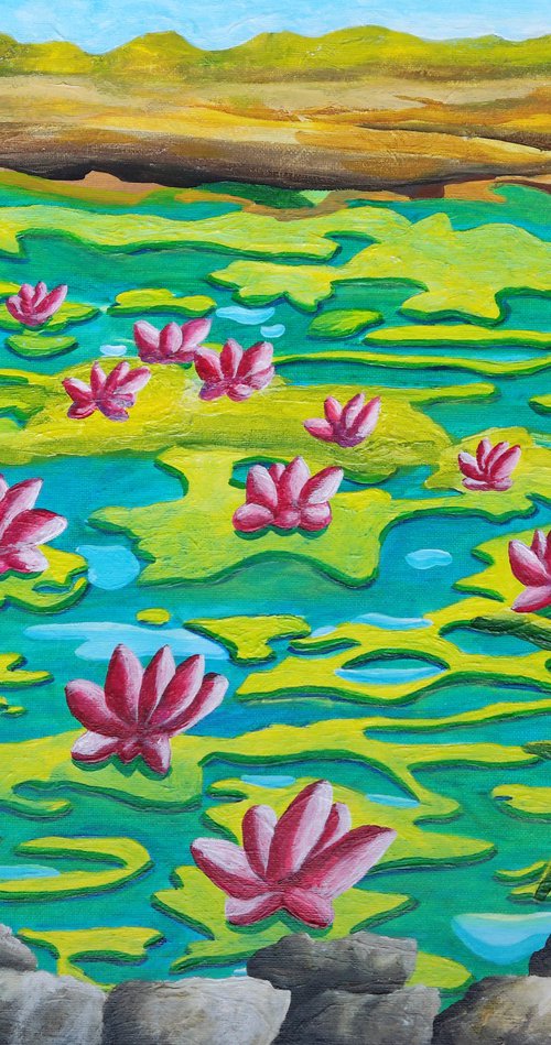 Water lillies by Vamosi Peter