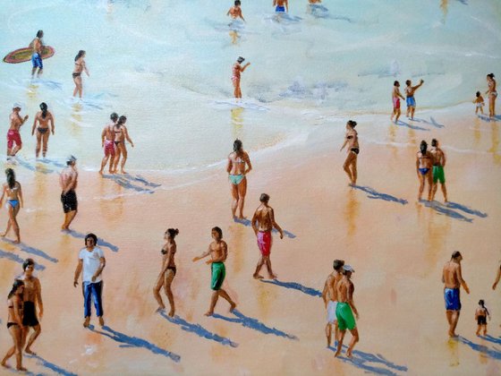 Summertime beach 48x30 in